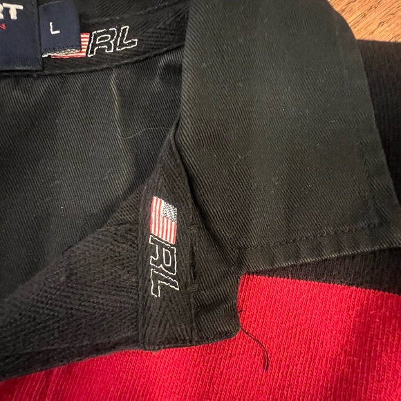 Polo Sport by Ralph Lauren Red and Black Striped‎ Shirt - Picture 6 of 12